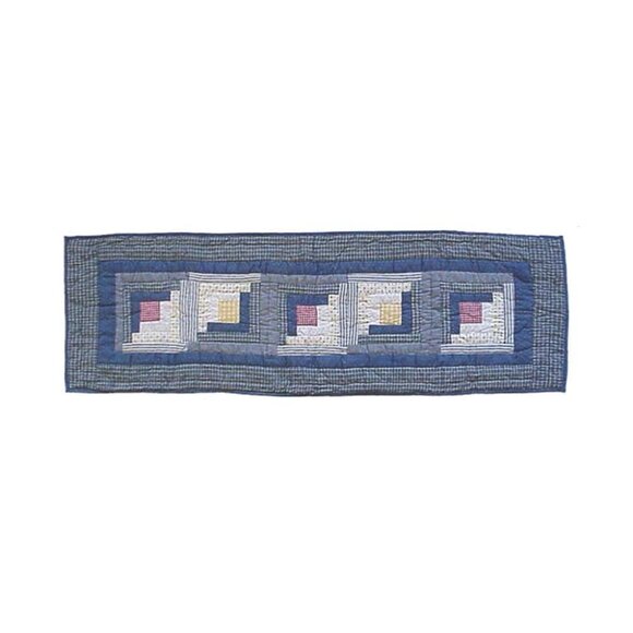 Set of 4 Table Runner Sail Log Cabin